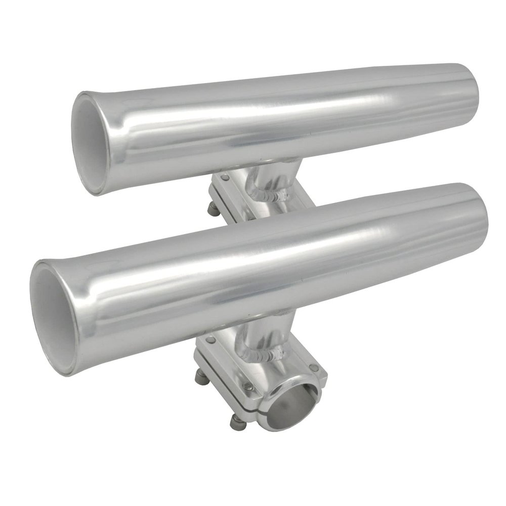 JT-HLM 2pcs Aluminum clamp on Fishing Rod Holder for Rails 7/8" to 1"