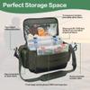 YVLEEN Fishing Tackle Box Bag - Outdoor Large Fishing Tackle Storage Bag - 100% Water-Resistant Polyester Material - Fishing Tackle Bags - Suitable for 3600 3700 Tackle Box (Army Green) view 4