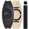 Sportneer Balance Board - 7 Modes Wobble Board with Adjustable Stoppers - Exercise Balancing Stability Trainer for Improve Balance, Surf Trainer & Physical Therapy - Roller and 2.8'' Ball Included view 1