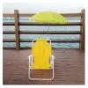 Kids Camping Chair Kids Beach Chair Portable Folding Chair Camping Chair with Sunshade Umbrella, 4 Colors (Color : Yellow) view 1