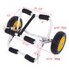 Volowoo Universal Kayaks Cart, Canoe Carrier Trolley, Foldable Dolly Fishing Accessories for Kayak, Canoe, Float Mats, Jon Boat, Heavy Duty Aluminum (Tube Thickness: 1.5mm, A) view 2