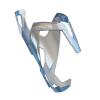 Elite Vico Glam Bottle Cage | Metal Grey White Graphic | Lightweight Cycling Water Bottle Holder view 1