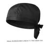 Tofficu Chefs Hat Men 3 Pcs Chef Hat Elastic Back Skull Cap Chef Hat with Ties Adjustable Kitchen Cooking Chef Caps for Men Women Kitchen Cooking Service and Other Work Black view 2