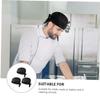 Tofficu Chefs Hat Men 3 Pcs Chef Hat Elastic Back Skull Cap Chef Hat with Ties Adjustable Kitchen Cooking Chef Caps for Men Women Kitchen Cooking Service and Other Work Black view 4