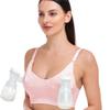 GXXGE Nursing Bra Support Pumping Bra Hands Free All in One Maternity Bra Comfortable Breast No Pad Pumps Bra Black Nude Pink Small view 3