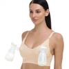 GXXGE Nursing Bra Support Pumping Bra Hands Free All in One Maternity Bra Comfortable Breast No Pad Pumps Bra Black Nude Pink Small view 4