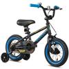 Glerc NuNu Kids Bike, 12 Inch Boys Bike for 2-4 Years Old Children, BMX Style Toddler Bicycle with Training Wheels & Coaster Brake, Black and Blue view 1