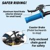Glerc NuNu Kids Bike, 12 Inch Boys Bike for 2-4 Years Old Children, BMX Style Toddler Bicycle with Training Wheels & Coaster Brake, Black and Blue view 3