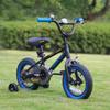 Glerc NuNu Kids Bike, 12 Inch Boys Bike for 2-4 Years Old Children, BMX Style Toddler Bicycle with Training Wheels & Coaster Brake, Black and Blue view 4
