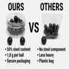 100 x Hard Mix Rubber Steel Balls Paintballs 1.8 Grams Ammo for Self Home Defense in 43 Caliber view 4