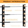 Fishing Rod Rack, Rod Holder, Mounted Storage Racks for Rods, Ceiling or Wall Mount for Poles in GarageHeavy-Duty Steel Construction, Rod Rack for Garages, Cabins and Basements, Holds 6 Fishing Rods view 3