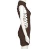 AIBEARTY Women's Sexy Stacked Mock Neck Tank Dress Hollow Out Lace Up Bodycon Sleeveless Short Party Club Dresses Outfits view 4
