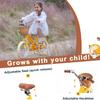 Glerc Little Molly 16 Inch Kids Bike, Retro Cruiser Girls Bike for Children Ages 4-7 Years Old, Kids Bicycle with Wicker Basket & Training Wheels/Kickstand, Yellow view 4