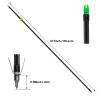 6/12Pcs Bow Fishing Arrows 8mm Fiberglass Arrow with Nock and Safety Slide Fishing Arrows for Outdoor Hunting Fishing (12PCS) view 2