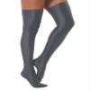 Agoky Women's Stretchy Stay Up Pantyhose Glossy Shiny Oil Footed Tights Silk Stockings Glossy Grey One Size view 3