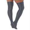 Agoky Women's Stretchy Stay Up Pantyhose Glossy Shiny Oil Footed Tights Silk Stockings Glossy Grey One Size view 4