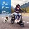 URBANMAX C1 Electric Scooter with Seat, 300W Powerful Motor up to 22 Miles Range, Folding E-Scooter for Adult Max Speed 15.5 Mph, Electric Scooter for Commuting with Basket for Pets & Cargo view 2