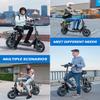 URBANMAX C1 Electric Scooter with Seat, 300W Powerful Motor up to 22 Miles Range, Folding E-Scooter for Adult Max Speed 15.5 Mph, Electric Scooter for Commuting with Basket for Pets & Cargo view 4