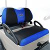 10L0L Golf Cart Seat Covers for Yamaha, Club Car Precedent, Fairplay and Star Models, Large Backrest 3D Air Mesh Fabric Breathable Anti-Slip Washable - Blue
