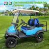 10L0L Golf Cart Seat Covers for Yamaha, Club Car Precedent, Fairplay and Star Models, Large Backrest 3D Air Mesh Fabric Breathable Anti-Slip Washable - Blue view 2