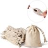 JIAKAI Pack of 30pcs 3x3.7Inch Double Drawstring Cotton Cloth Bag for Small Jewelry Bracelet Beads Spice Gift Bags view 4