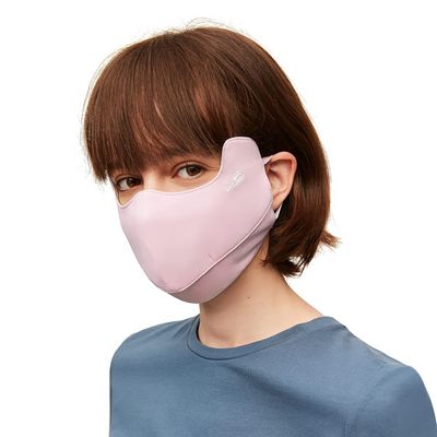 OHYOGA Neck Gaiter UPF 50+ UV Face Scarf Cover Sun Protection Balaclava Cloth Bandanas with Ear Loops SLN3M308 Pink