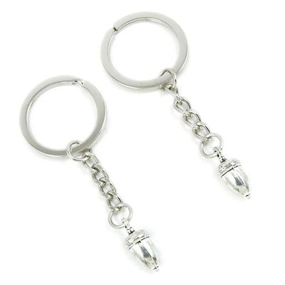 5 Pieces Keychain Keyring Door Car Key Chain Ring Tag Charms Supplies F9VR9N Nuts Acorn Fruit