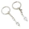 10 Pieces Keychain Keyring Door Car Key Chain Ring Tag Charms Supplies A2AW2B Music Musical Note view 1
