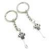 5 Pieces Keychain Keyring Door Car Key Chain Ring Tag Charms Supplies W5KF6I Crown Skeleton Key view 1