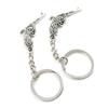 10 Pieces Keychain Keyring Door Car Key Chain Ring Tag Charms Supplies N2MR8I Pistol Gun