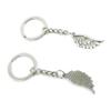 5 Pieces Keychain Keyring Door Car Key Chain Ring Tag Charms Supplies H7ZC1N Angel Wing view 1