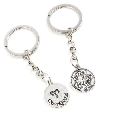 5 Pieces Keychain Keyring Door Car Key Chain Ring Tag Charms Supplies F0FL7Y Aries Tag