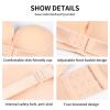 Invisible Strapless Bras for Women Push Up Seamless Bandeau Bra Wireless Half Bras Backless Dresses Lingerie (Color : Black, Size : 80/36C) view 3