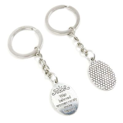 5 Pieces Keychain Keyring Door Car Key Chain Ring Tag Charms Supplies S7CN8Y Well Behaved Women Rarely Make History