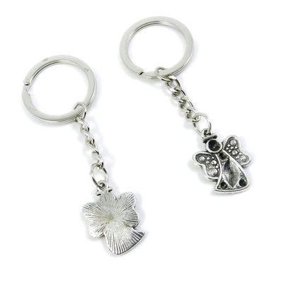 5 Pieces Keychain Keyring Door Car Key Chain Ring Tag Charms Supplies J1VK1B Fairy Angel