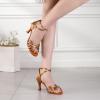 RUYBOZRY Women's Latin Dance Shoes Salsa Ballroom Performance Professional Practice Dancing Shoes, 802QB-7.5,Beige,US 7.5 view 2