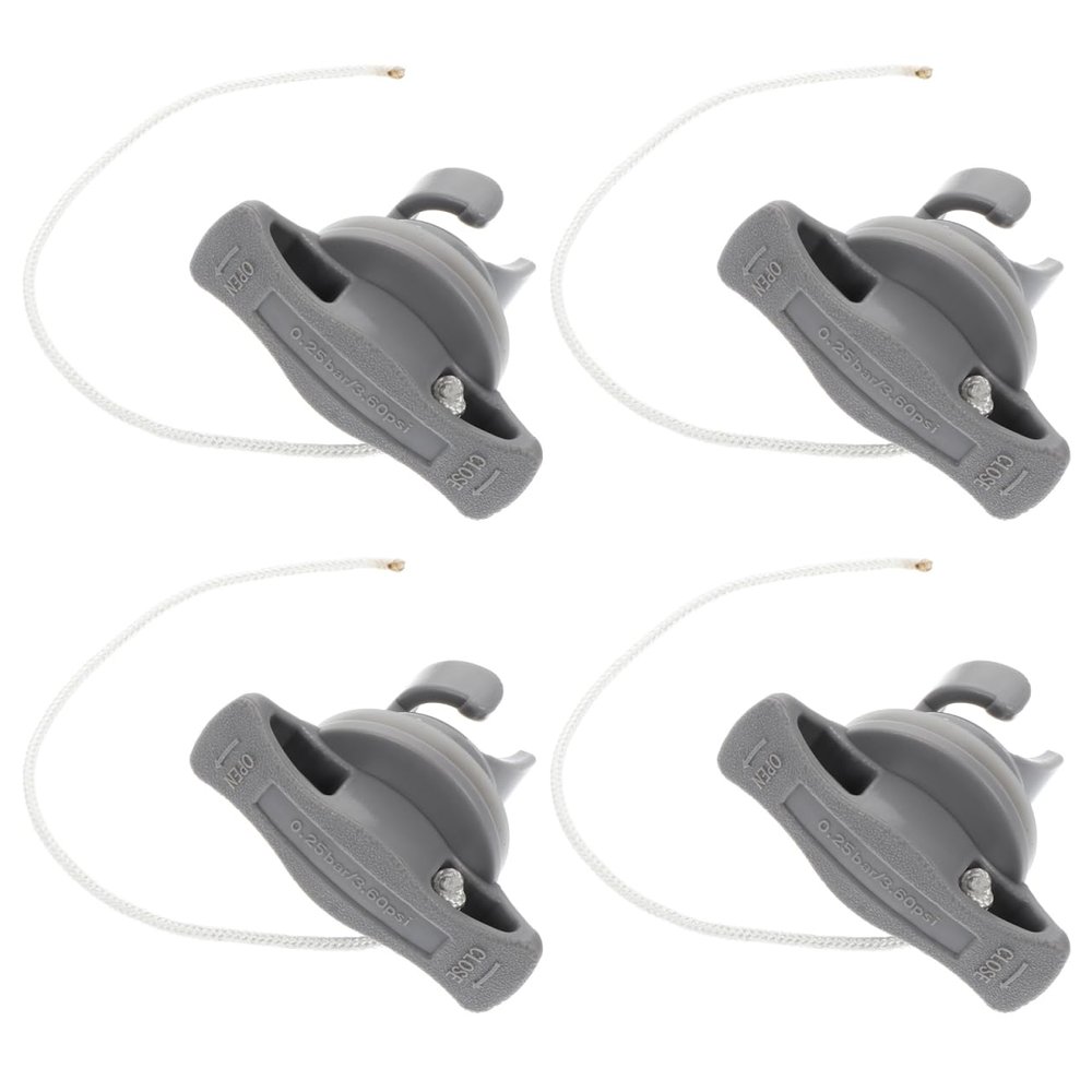 4pcs Air Valve Inflatable Screw Air Valve Boat Replacement for Rubber Dinghy Raft Canoe Kayak Boat Pool Parts