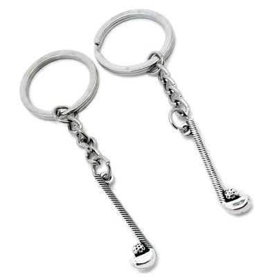 10 Pieces Keychain Keyring Door Car Key Chain Ring Tag Charms Supplies T3CA1D Golf Clubs