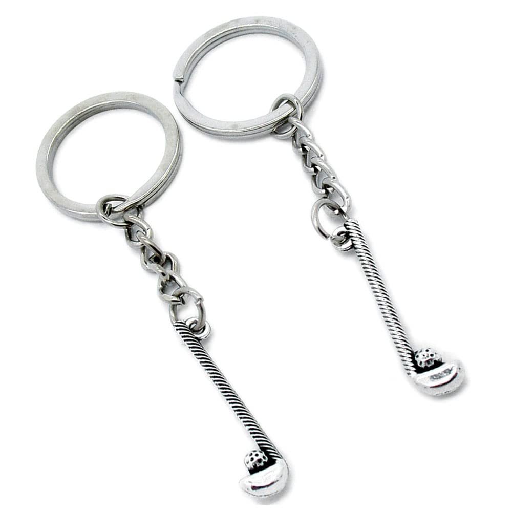 10 Pieces Keychain Keyring Door Car Key Chain Ring Tag Charms Supplies T3CA1D Golf Clubs