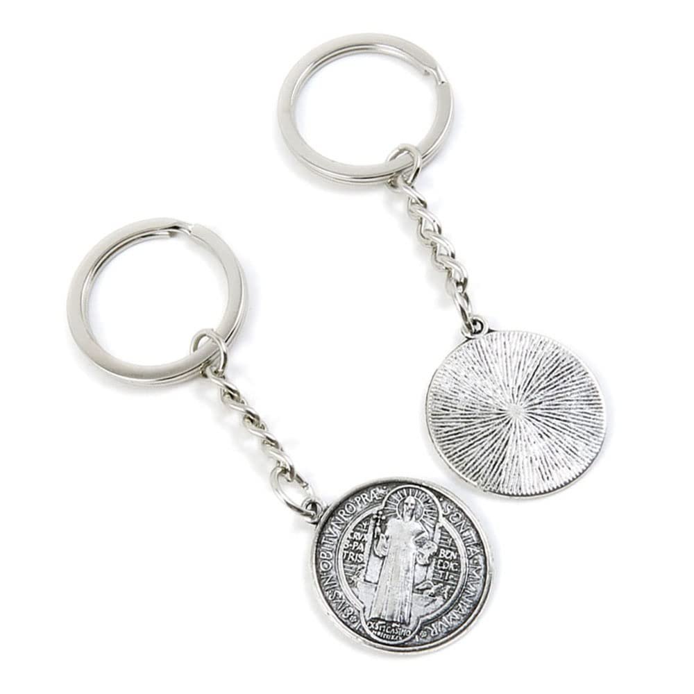 5 Pieces Keychain Keyring Door Car Key Chain Ring Tag Charms Supplies Y5JC3P CSSML NDSMD Cross