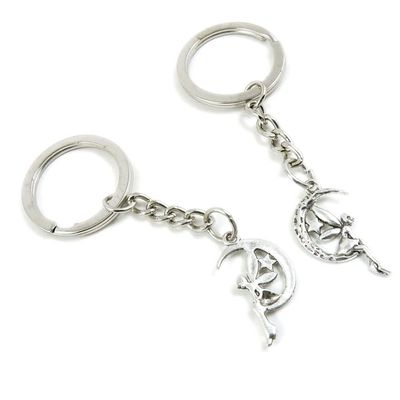 5 Pieces Keychain Keyring Door Car Key Chain Ring Tag Charms Supplies M5ON8Y Fairy Angel