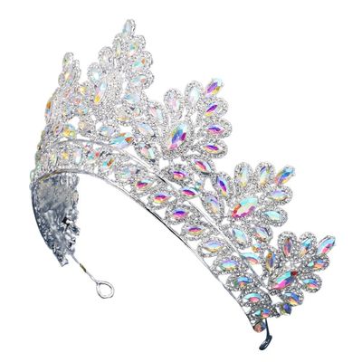 Beaupretty Outfits for Girls Crown for Wedding Alloy Rhinestone Crown Decorative Headpiece
