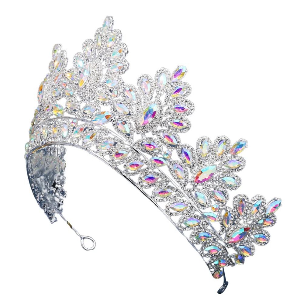 Beaupretty Outfits for Girls Crown for Wedding Alloy Rhinestone Crown Decorative Headpiece