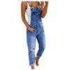 Jeans for Women Stretch Denim Casual Washed Rompers Overalls Bib Jumpsuits Ripped Denim Jeans Women's Women's Jeans H view 1