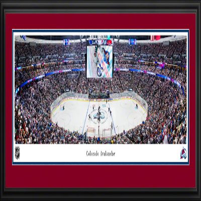 Colorado Avalanche - 44x18-inch Double Mat, Deluxe Framed NHL Picture by Blakeway Panoramas