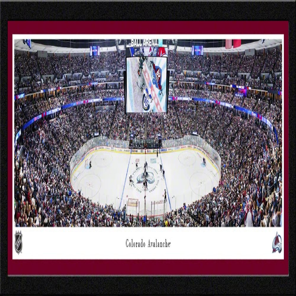 Colorado Avalanche - 42x15.5-inch Single Mat, Select Framed NHL Picture by Blakeway Panoramas