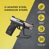 Hand Gun Stand Universal Semi-Auto & Revolver Accessory Pistol Display Powder Coated Steel Single view 2