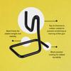 Hand Gun Stand Universal Semi-Auto & Revolver Accessory Pistol Display Powder Coated Steel Single view 3