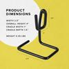 Hand Gun Stand Universal Semi-Auto & Revolver Accessory Pistol Display Powder Coated Steel Single view 4