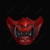 Half Face Samurai Mask Ronin Oni Mempo Japanese Demon NOH for Airsoft Paintball BB Gun Motorcycle Red Joker KKD KK31 view 2